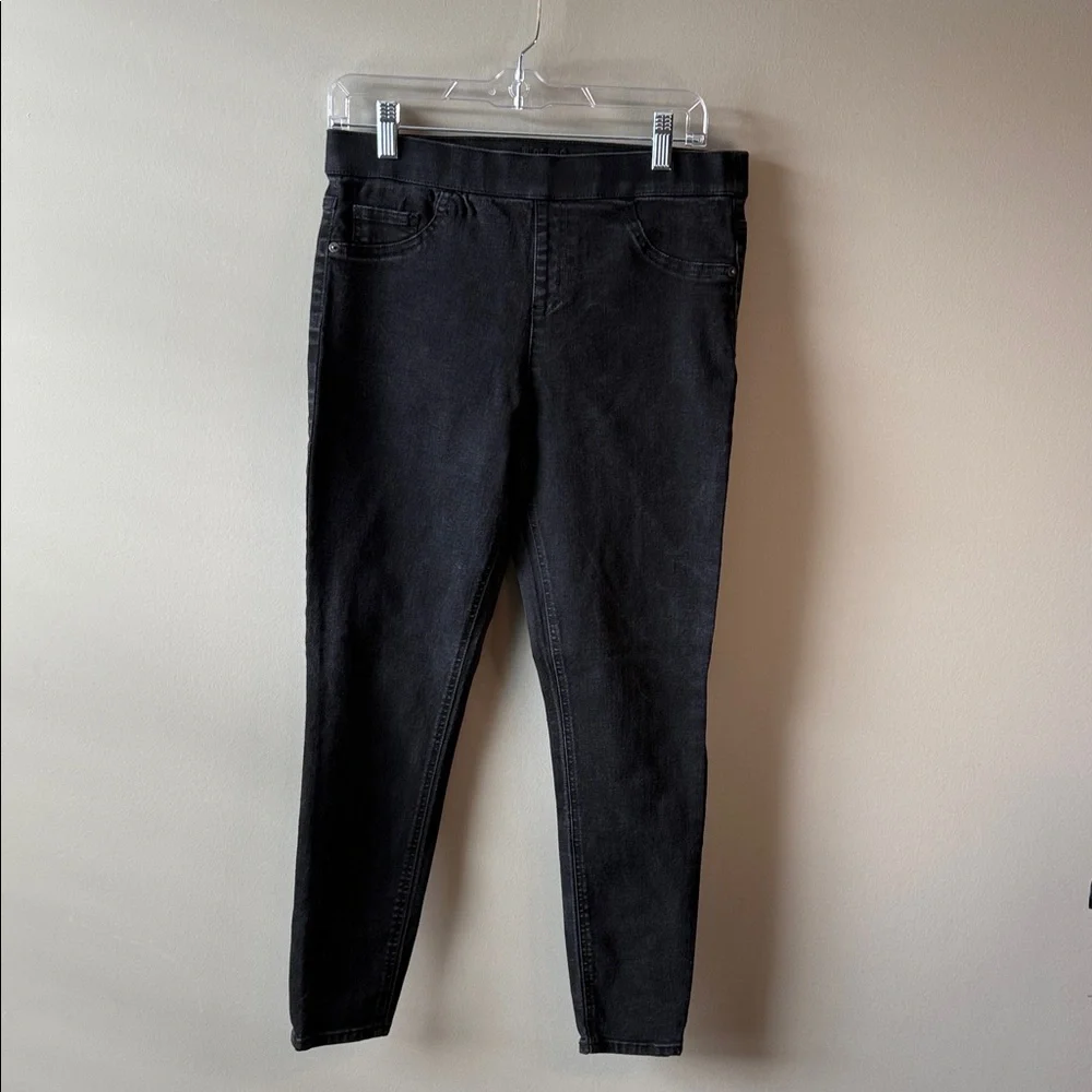 Justice Girls Black Mid Rise Legging Jean 18‎ Plus Stretchy